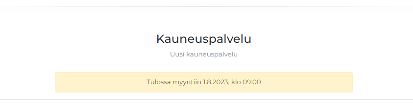 tulossa myyntiin